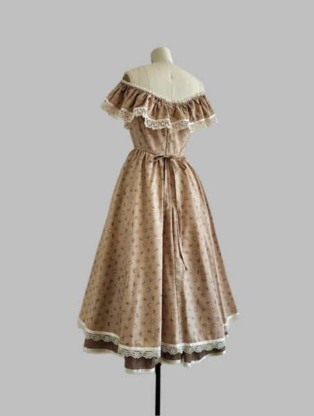 1970s Gunne Sax Midi - Soft Fawn