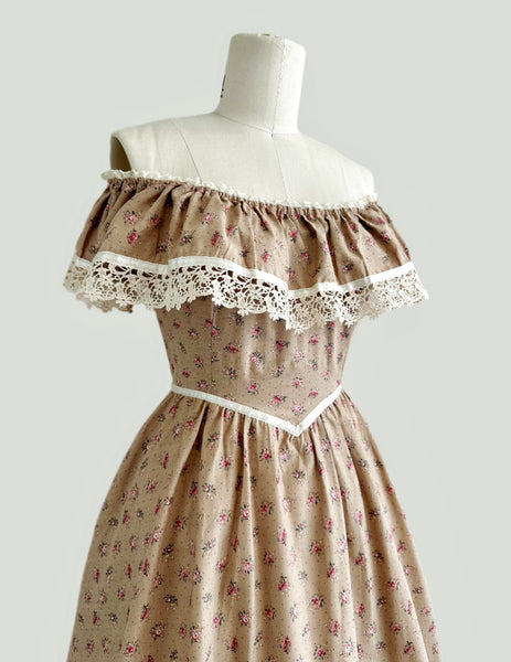 1970s Gunne Sax Midi - Soft Fawn