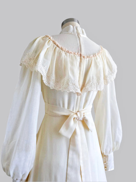 1970s Gunne Sax Maxi - Ivory Cream