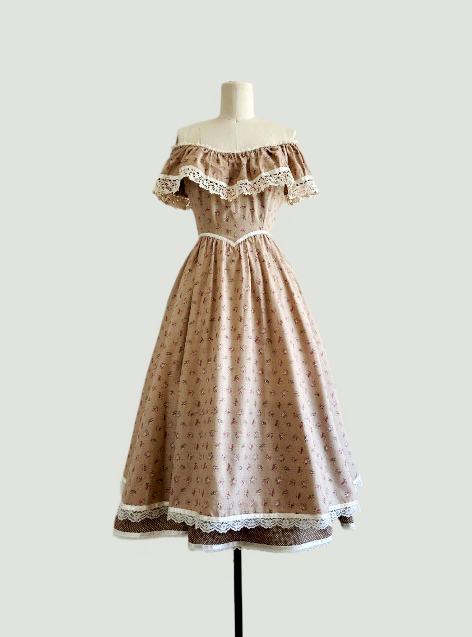 1970s Gunne Sax Midi - Soft Fawn