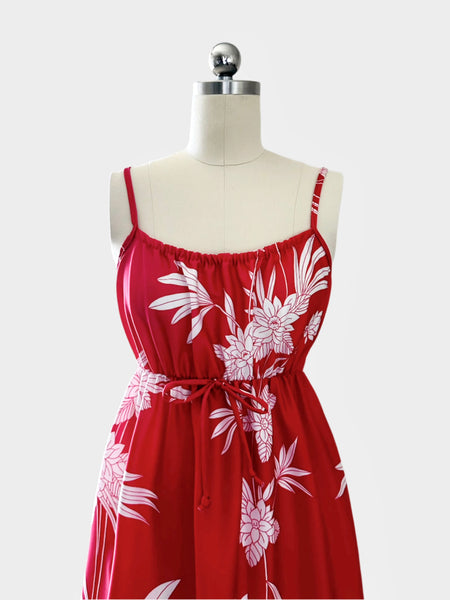 1970s Dress in Scarlet