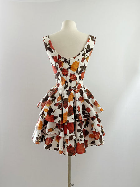 1980s Tudor Rose Dress